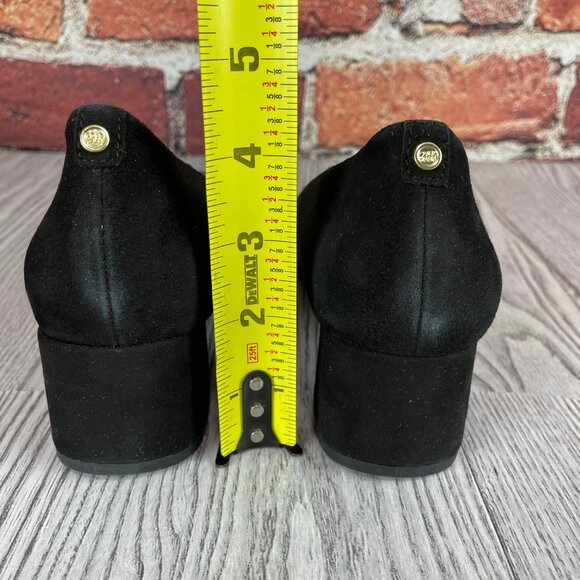 Cole Haan Women's The GO-to Pump 45MM, Black Suede/Black Croc, 8.5 - Picture 3 of 6